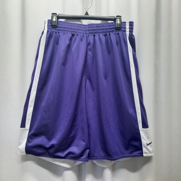 Nike Dri-FIT Reversible Basketball Shorts Men's XL Purple White Mesh Training - Picture 4 of 11